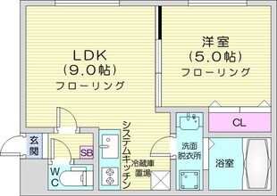 南郷１３丁目駅 徒歩10分 1階の物件間取画像